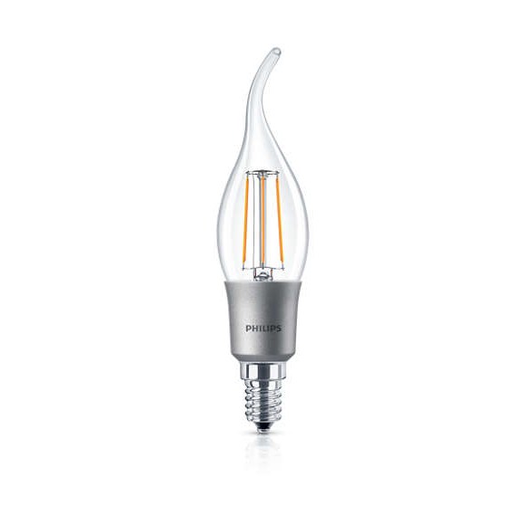 Philips 101383307 LED Lampe 1x4,5W | E14 | 2700K - Form Flamme