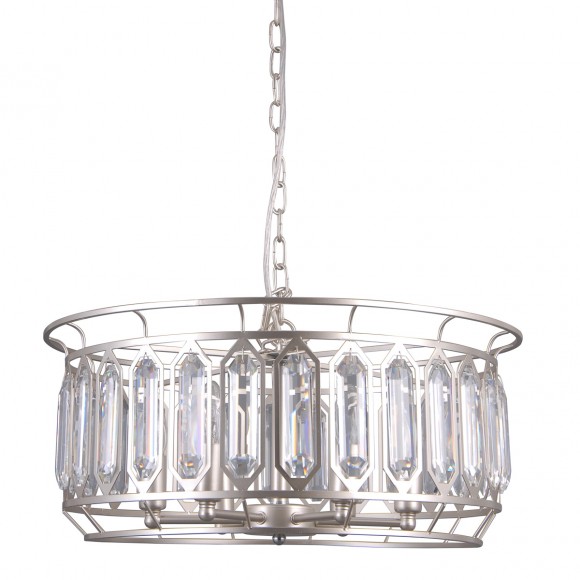 Italux PND-43388-6B Pendelleuchte Priscilla 6x40W | E14 | IP20 - champagner silber