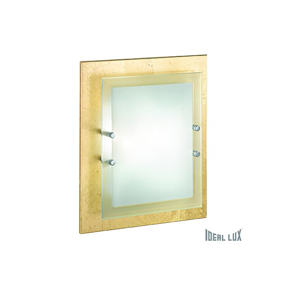 Ideal Lux Wand- und Deckenanbauleuchte ALASKA 2x60W E27 - gold