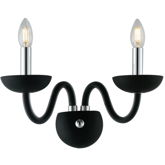 Luce Ambiente Design I-ALFIERE/AP2 NERO Wandleuchte ALFIERE E14 | schwarz