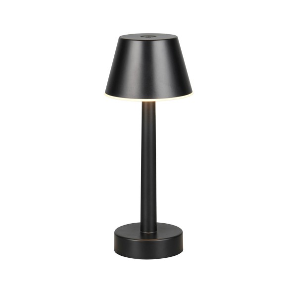 Trio TR54991132 LED Tischlampe VIDAL  | 1W integrierte LED-Quelle | 1x150lm | 3000K | mit Schalter | Dimmer | Přenosné | schwarz