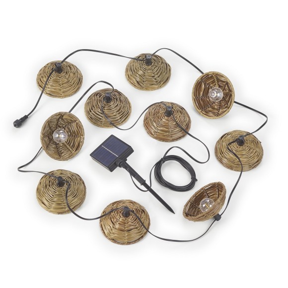 Trio TR74761932 Lichterkette für den Außenbereich MOOD  | 1W | 10x30lm | 2700K | mit Schalter | rgb - farbig | schwarz