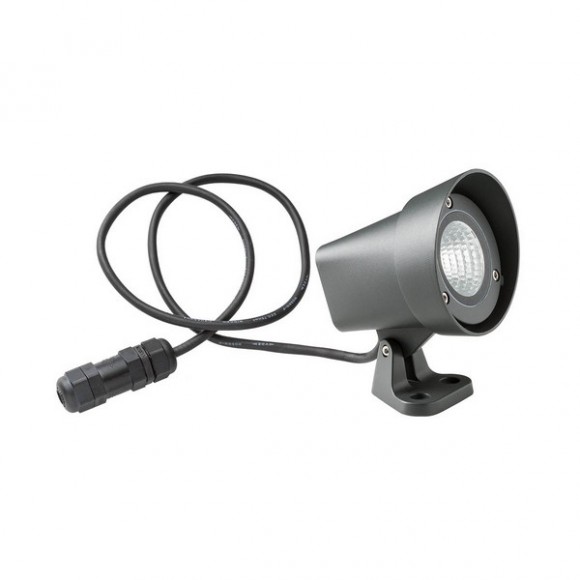 Redo 90110 ZIGGY Außenwand-Reflektorlampe CREE COB LED 12W | 1320/985lm | 3000 K | IP65 - Anthrazit