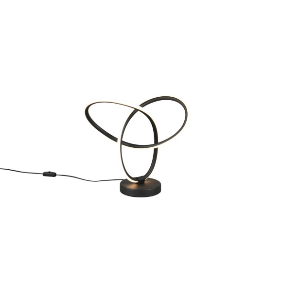 Trio TR53591132 LED Tischlampe LANDO  | 8W integrierte LED-Quelle | 1x800lm | 3000K | mit Schalter | schwarz