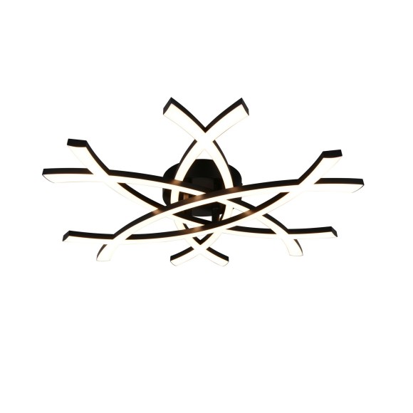 Trio TR63691132 LED Deckenleuchte POLLOCK  | 33W integrierte LED-Quelle | 1x3800lm | 3000K | schwarz