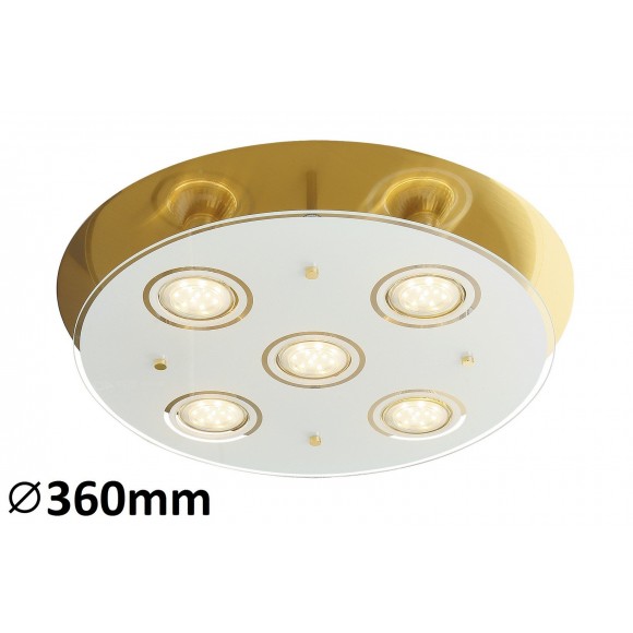 Rabalux 2256 Naomi Deckenleuchte LED GU10 5x5W Bronze