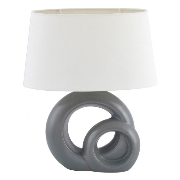 Rabalux 4519 Tory Textil Lampe E27 1x60W weiß / grau