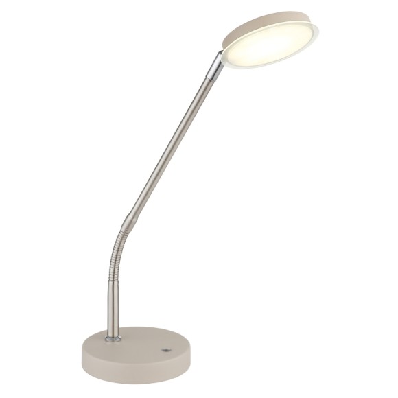 Globo 58504TSA LED Tischlampe SILVIO | 6.5W integrierte LED-Quelle | 350lm | 2700/3350/4000K | mit Schalter
