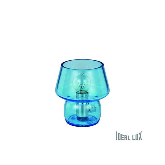 Ideal Lux Tischlampe ZENO 1x40W E14 - azurblau