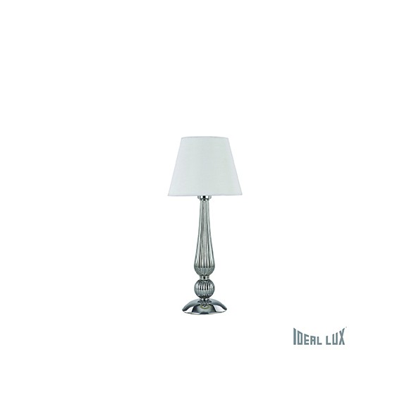 Ideal Lux Tischlampe DOrotHY 1x60W E27 - chrom/rauch grau
