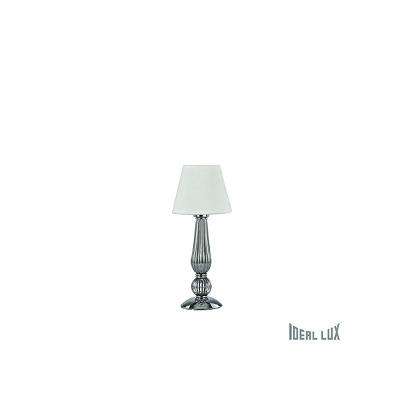 Ideal Lux Tischlampe DOrotHY 1x60W E27 - chrom/rauch grau