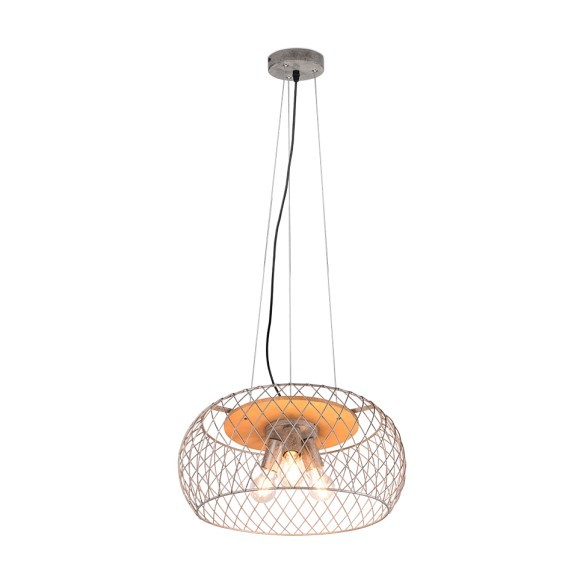 Trio 311100367 Pendel-Deckenleuchte Tamil 3x40W | E27 - höhenverstellbar, Nickel