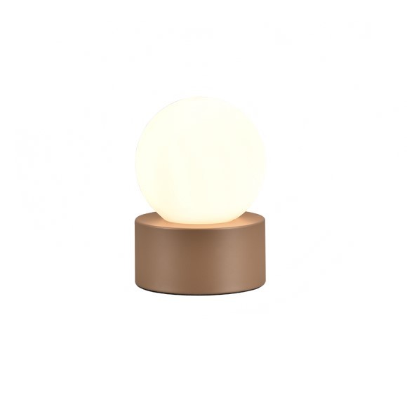 Trio R59051065 Countess Tischleuchte 1x25W | E14 | IP20 - Touch light/off Funktion, Kaffee, weiß