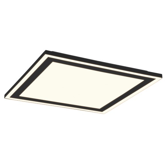 Trio R67214332 LED-Deckenleuchte Carus 1x20W+9W | 3100lm+1400lm | 3000K - separate Schalter, schwarz