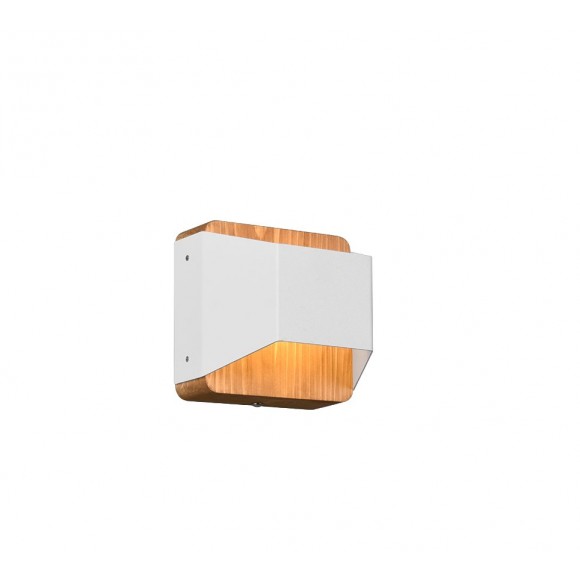 Trio 224810131 LED Wandbeleuchtung Arino 1x4,3w | 400lm | 3000K - 3-Phasen-Dimmen, Holz, weiß