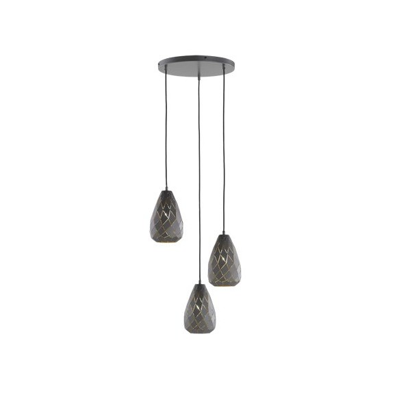 TRIO 301300342 Onyx Hängeleuchte E27 3x42W