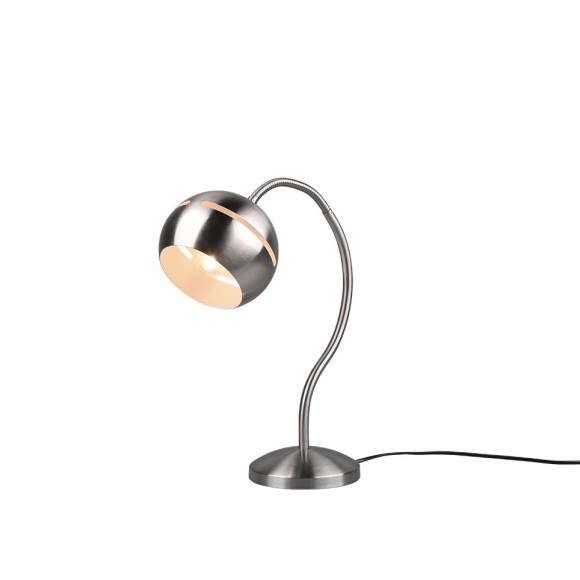 Trio 593300107 Fletcher Tischleuchte 1x20w | E14 - Flexibler Arm, Funktion 4Level Touch, Nickel