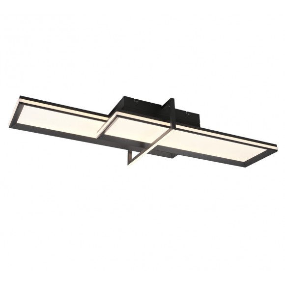 Trio 672110542 LED- Deckenleuchte Charleston 1x21w + 12W | 2600lm + 1600lm | 3000k - Anthrazit