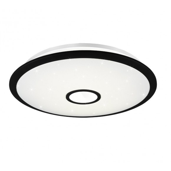 TRIO 679110032 LED Deckenleuchte Okinawa 1x50W | 5000L | 3000-5500K | IP20 - dimmbar, Nachtlichtfunktion, Fernbedienung, Memory-Funktion, Temperatureinstellung, Sterneneffekt, schwarz und weiß