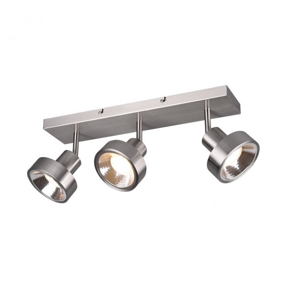 TRIO 800700307 Spotleuchte Deckenleuchte Leon 3x35W | GU10 | IP20 - Nickel