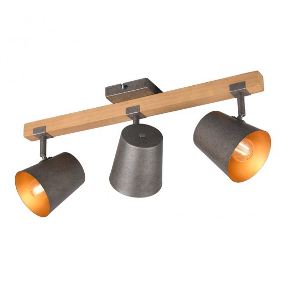 Trio 801900367 Spotleuchte Bell 3x25w | E14 - Holz, Nickel