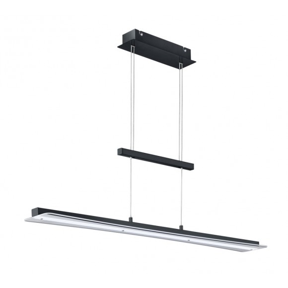 Trio R32421132 LED Hängende Deckenleuchte Smash 1x18w | 1800lm | 3000-4000-5000-6500K - 3-Phasen-Dimmen, Einstelltemperatur einstellbar, einstellbar, schwarz