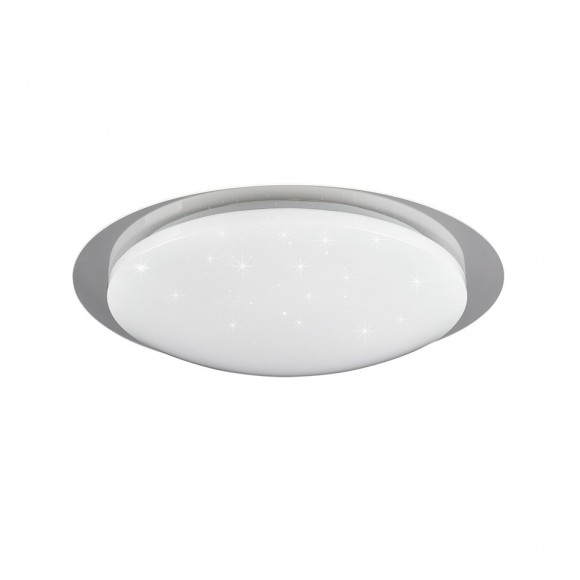 TRIO R62094800 LED Deckenleuchte Bilbo 1x16W | 1350lm | 2700-5500K | IP20 | RGBW - dimmbar, indirektes Licht, Temperatureinstellung, Fernbedienung, Sternenhimmel-Effekt, separater Schalter, weiß