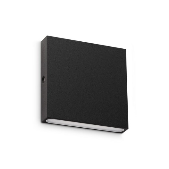 Ideal lux 335919 LED Außenwandleuchte POST-IT | 3W integrierte LED-Quelle | 170lm | 3000K | schwarz