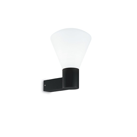 Ideal Lux 173498 Außenwandleuchte Quverture Nero 1x60W | E27 | IP44 - schwarz