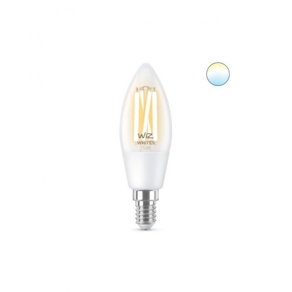 WiZ Tunable White 8718699787196 Smart Led Filament E14 | 1x4,9w | 470lm | 2700-6500K