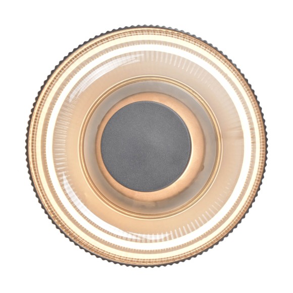 Italux 5906630853199 LED Deckenleuchte Passo | 8W integrierte LED-Quelle | 3000K | grau | schwarz