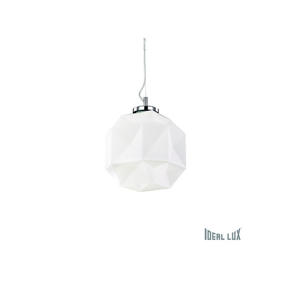 Ideal Lux 022475 Diamond Small Pendelleuchte 1x60W | E27 - weiß