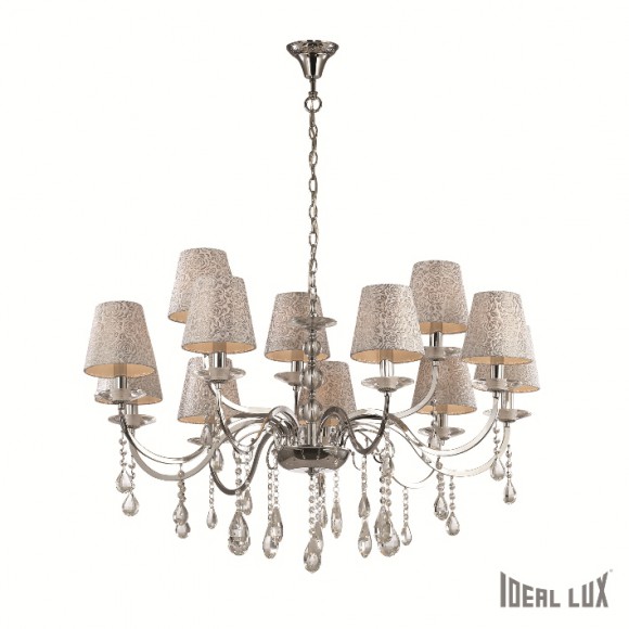 Ideal Lux Hängeleuchte Pantheon Argento 12x40W SP12 E14 - rustikal, komplex