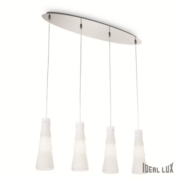 Ideal Lux Hängeleuchte - Kronleuchter BUD 4x60W E27 - weiß