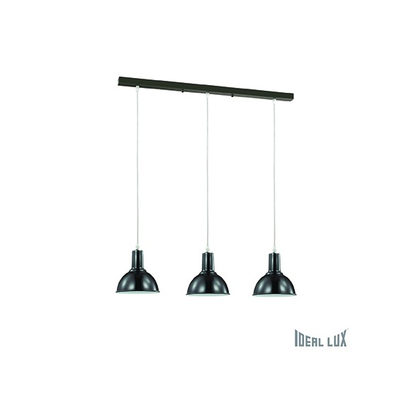 Ideal Lux Hängeleuchte - Ideal Lux Kronleuchter BENNY 3x60W E27 - schwarz