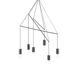 Ideal Lux 158860 Kronleuchter Pop Nero 10x60W | E27