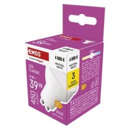 EMOS ZQ8E23 LED Lampe Classic | 4W GU10 | 450lm | 4000K