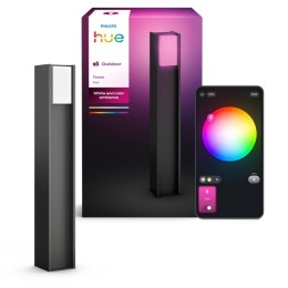 Philips Hue 8721103118516 LED Wegeleuchte Turaco | 8W integrierte LED-Quelle | 1100lm | 2000-6500K