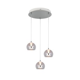 Trio T331630306 LED Pendel-Kronleuchter FLYNT | 8W integrierte LED-Quelle | 3x880lm | 2300+3000+400