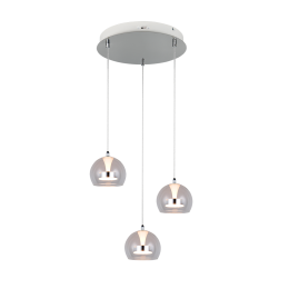 Trio T331630306 LED Pendel-Kronleuchter FLYNT | 8W integrierte LED-Quelle | 3x880lm | 2300+3000+400