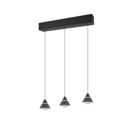 Trio 337010332 LED Pendel-Kronleuchter ROMEO | 7W integrierte LED-Quelle | 700lm | 2300+3000+4000K