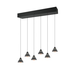 Trio 337010632 LED Pendel-Kronleuchter ROMEO | 7W integrierte LED-Quelle | 700lm | 2300+3000+4000K