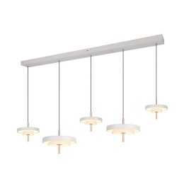 Trio T340210576 LED Pendel-Kronleuchter KEATON | 50W integrierte LED-Quelle | 1x5900lm | 2300+3000+