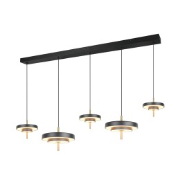 Trio T340210580 LED Pendel-Kronleuchter KEATON | 50W integrierte LED-Quelle | 1x5900lm | 2300+3000+