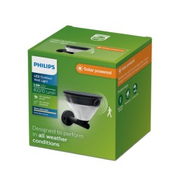Philips 8721103105592 LED solar Außenwandleuchte Kyna | 4W integrierte LED-Quelle | 400lm | 2700K