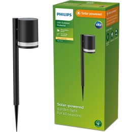 Philips 8720169265561 LED solar Erdspießleuchte Fyce | 1,5W integrierte LED-Quelle | 200lm | 2700K