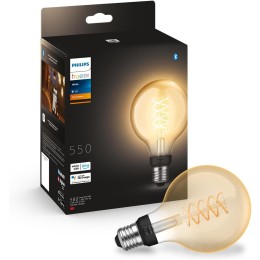 Philips Hue white 8719514343009 LED intelligente Lampe | 7W E27 | 550lm | 2100K