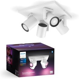 Philips 8720169318199 Spot-Deckenleuchte Argenta | 4x4,2W GU10 | 2000-6500, RGBK