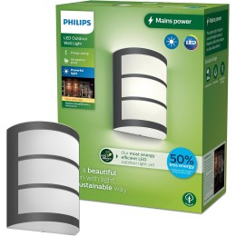 Philips 8720169269170 LED Außenwandleuchte Python | 3,8W integrierte LED-Quelle | 800lm | 2700K