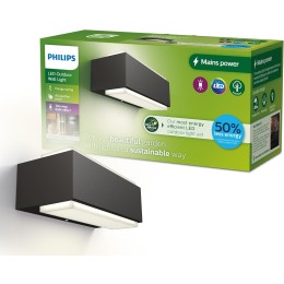 Philips 8720169257337 LED Außenwandleuchte Stratosphere | 3,8W integrierte LED-Quelle | 800lm | 4000
